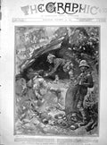 Old Antique Print 1901 Guerilla War South Africa Megaliesberg Mountains 20th