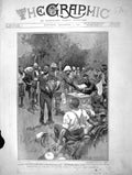 Original Old Antique Print 1901 Refitting Column South Africa Issuing Clothing
