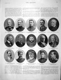Original Old Antique Print 1901 War Cunningham Stewart Murray Mapleson Lindham