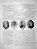 Original Old Antique Print 1901 Eyre Lohmann Price Davies William Maccormac