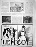 Original Old Antique Print 1901 New Law Courts Cardiff Dais Saviour'S Southwark