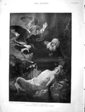 Old Antique Print 1901 Scene Abraham'S Sacrifice Native Life Cochin China 20th