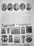 Old Antique Print 1901 War Cutbill Flower Bate Oliver Noble Mappin Webb 20th
