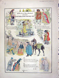Old Antique Print 1901 Story Pleasant Ballad Love Will Find The Way Out 20th