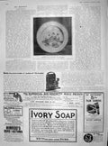 Original Old Antique Print 1902 Chinese Plate Crucifixion Porcelain Ivory Soap
