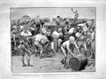Original Old Antique Print 1902 Christmas Veldt Africa War Siers Beer Plum Pud