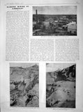Original Old Antique Print 1902 Diamond Mining Kimberley Works Otto Kopje 20th