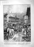Old Antique Print 1902 Mission Miss Stone Ransom Djuma-I-Bala Saaddetdin 20th