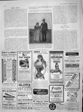 Original Old Antique Print 1902 Commandant Pretorius Honeymoon Negretti Razor