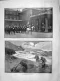 Old Antique Print 1902 Marlborough Hunting Riots Law Trieste Leng Holub 20th
