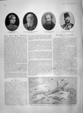 Old Antique Print 1902 Plan Royal Edward Docks Avonmouth Melfort Beachy 20th
