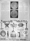 Original Old Antique Print 1902 Coronation Medal Frampton Mappin Webb Sheffield