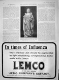 Old Antique Print 1902 Princess Louise Statue Queen Victoria Liebig Lemco 20th