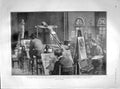 Original Old Antique Print 1902 Passion Week Art School Rome Crucifixion Cross