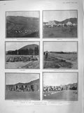 Original Old Antique Print 1902 Concentration Camp Norval'S Point Carpenter 20th