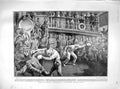 Original Old Antique Print 1902 Sports Board Transport Ship BlindfBoxing Match