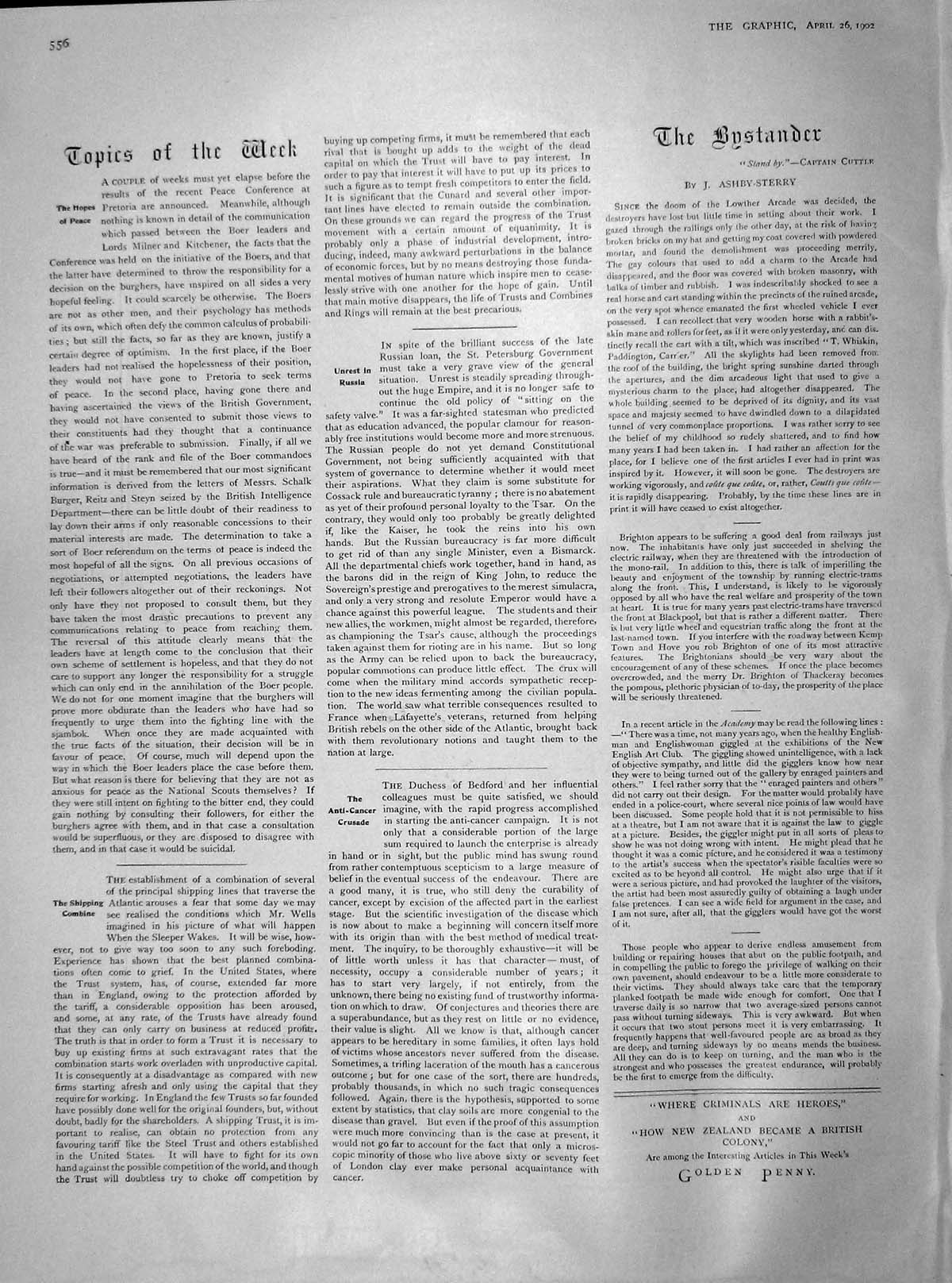 Old Antique Print 1902 De Wet Meyer Villiers Truther Majuba Queen Abbey 20th