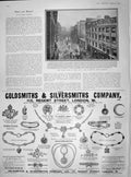 Old Antique Print 1902 Bust Cecil Rhodes Players Cigarettes Swan Fountain 20th