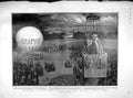 Original Old Antique Print 1902 Aero Club Crystal Palace Balloon Pricne Wales