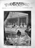 Old Antique Print 1902 King Queen Opera Princess Victoria Charles Denmark 20th