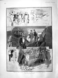 Old Antique Print 1902 Navy Mediterranean Station Ship Bed-Room Harbour 20th