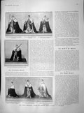 Original Old Antique Print 1902 Coronation Sword Sceptres George Calthorpe Duke