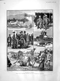 Original Old Antique Print 1902 Mekran Expedition Perso-Baluchistan Came 20th