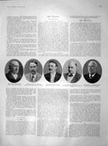 Original Old Antique Print 1902 Gosselin Ormsby Cotton Latham Coronation George