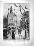 Old Antique Print 1902 Coronation Peace Trophy Caskets King Bombay Madras 20th