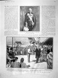 Old Antique Print 1902 Duke Connaught Arawas Wales Norfolk Frederick Lady 20th