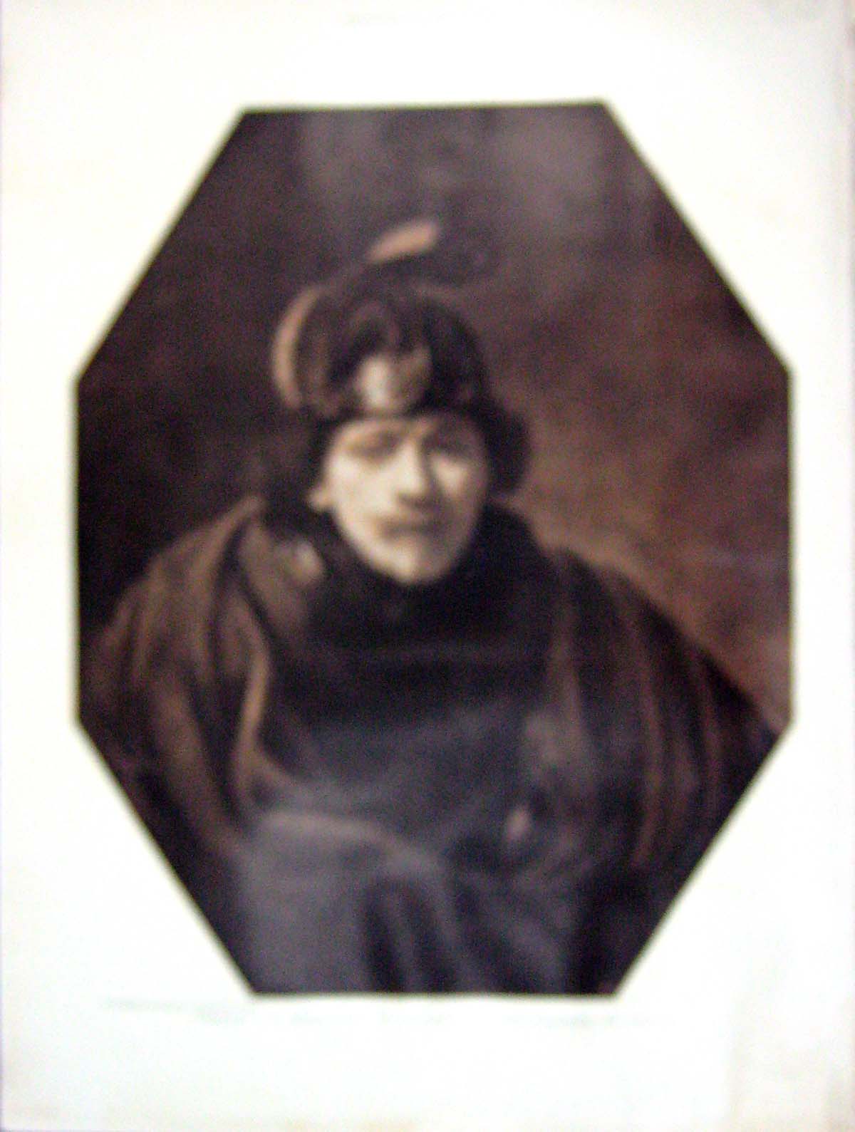 Old Antique Print 1902 Colour Portrait Rembrandt Himself Gallery Cassel 20th