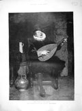 Original Old Antique Print 1902 Portrait Nimble Galliard Music Man Lucas 20th