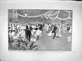 Original Old Antique Print 1902 Ball Crystal Palace Hospital Coquelin Theatre