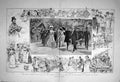 Old Antique Print 1902 King Dinner Poor People Bishops Park Fulham Wales 0 20th
