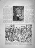 Original Old Antique Print 1902 Princess Victoria Cross Colonsay Funeral 20th