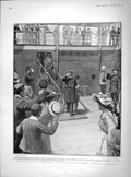 Old Antique Print 1902 War Ship H.M.S. Terrible Captain Percy Portsmouth 20th