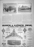 Original Old Antique Print 1902 Professor Virchow Funeral Berlin Submari 20th