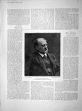 Old Antique Print 1902 Portrait Emile Zola Animals Kittens Dog Sheep Cats 20th