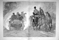 Original Old Antique Print 1902 Motor Car Horses Coach Country Road Tr 20th