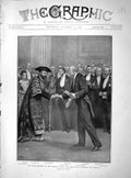 Original Old Antique Print 1902 Prime Minister Balfour Brodrick Ashbourne Lecky
