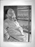 Old Antique Print 1902 Morton Chef Guildhall Kitchen Barons Beef Vaults 20th