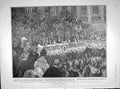 Original Old Antique Print 1902 Chamberlain Birmingham Torchlight Procession