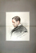Antique Old Print 1902 Lord George Francis Hamilton Secretary State India 20th