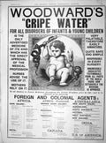 Original Old Antique Print 1902 Advertisement Woodwards Gripe Water Children