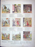 Original Old Antique Print 1902 Story Illustration Loving Ballad Lord Bateman