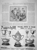 Original Old Antique Print 1903 Humbert Case Jean D'Aurignac Mappin Webb London