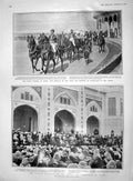 Old Antique Print 1903 Durbar Delhi Duke Connaught Viceroy Colonel Lynch 20th