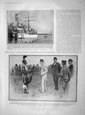 Old Antique Print 1903 Chamberlain Zulu Colenso Orwell Ships Durbar Delhi 20th