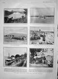 Old Antique Print 1903 Kano Nigeria Lokoja Yacht Empire Yabba Government 20th