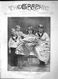 Original Old Antique Print 1903 Children Prince Wales Albert Henry Mary Edward